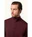 Burgundy Covered Zipper 1/4 Zip Sweater