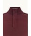 Burgundy Covered Zipper 1/4 Zip Sweater