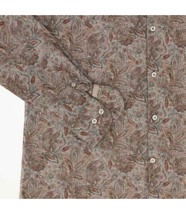 Modern Fit Tan Paisley Shirt