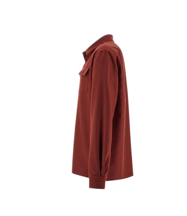 Red Woolen Overshirt