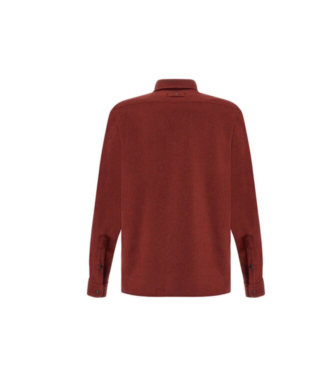 Red Woolen Overshirt