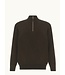 Dark Brown 1/4 Zip Sweater
