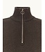 Dark Brown 1/4 Zip Sweater