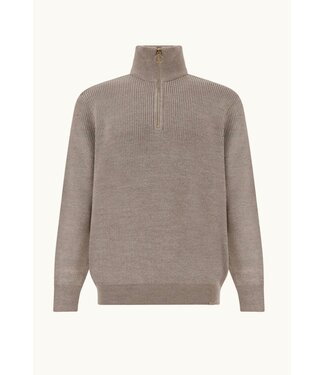 PAUL & SHARK Taupe 1/4 Zip Sweater