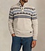 Stone Kit Melange Button Mock Neck