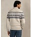 Stone Kit Melange Button Mock Neck
