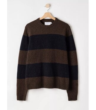 HOLEBROOK Brown/Navy Charles Sweater