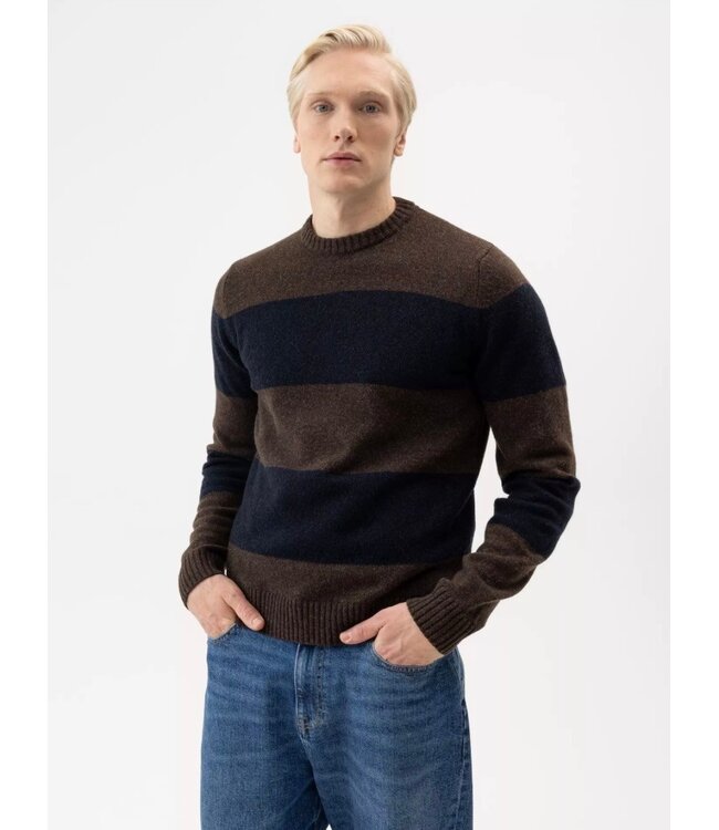 Brown/Navy Charles Sweater