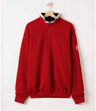 HOLEBROOK Red Classic 1/4 Zip Sweater