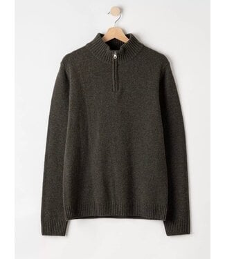 HOLEBROOK Forest Green Charles 1/4 Zip Sweater