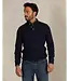 Oxford Navy Button Neck Sweater
