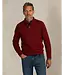 Burnt Red Marl Button Neck Sweater