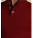 Burnt Red Marl Button Neck Sweater
