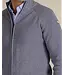 Ink Blue Melange Full Zip Sweater