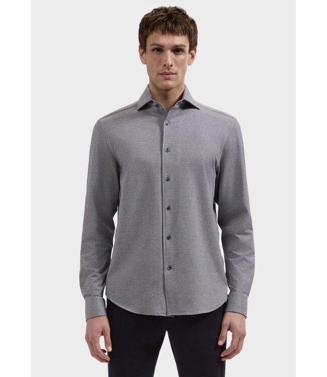 Modern Fit Navy Houndstooth Shirt