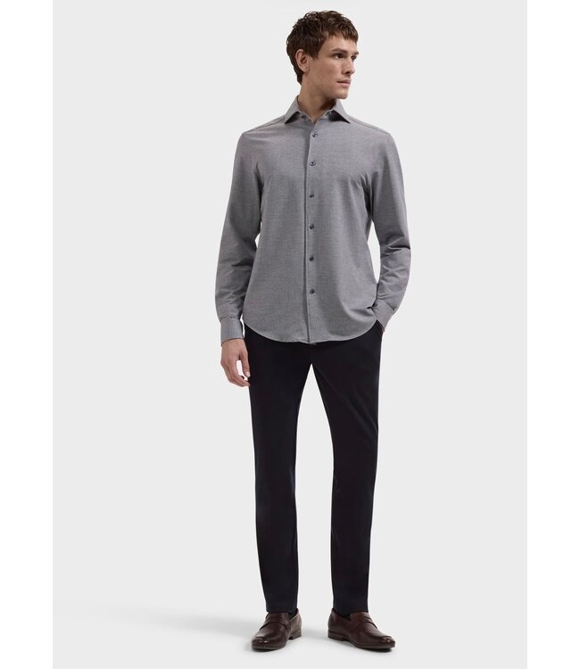 Modern Fit Navy Houndstooth Shirt