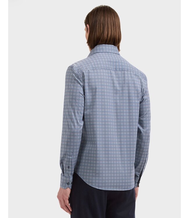 Modern Fit Indigo Houndstooth Shirt