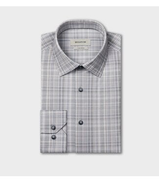 BUGATCHI Modern Fit Seafoam Plaid Shirt