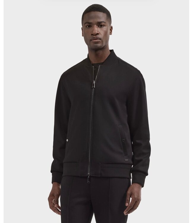 Black Reversible Bomber Jacket