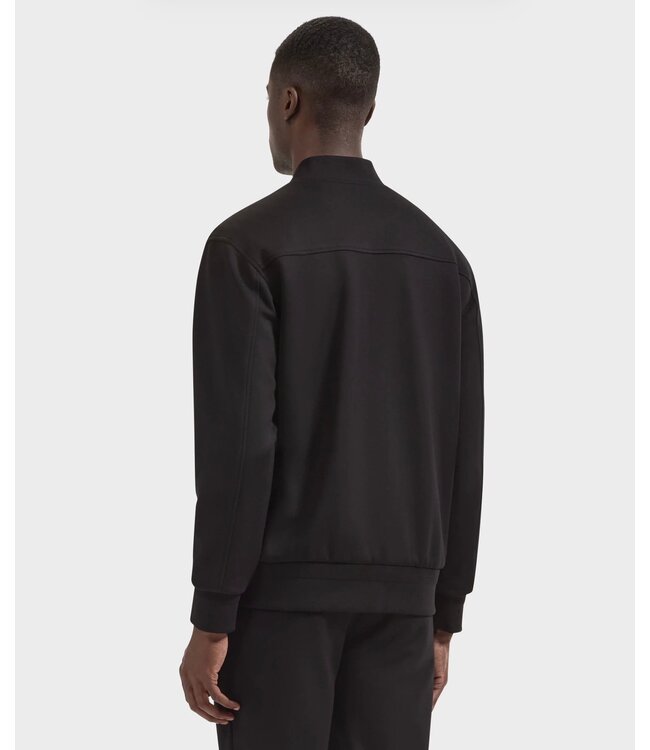 Black Reversible Bomber Jacket