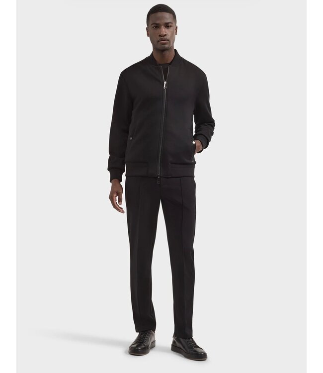 Black Reversible Bomber Jacket