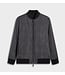 Black Reversible Bomber Jacket