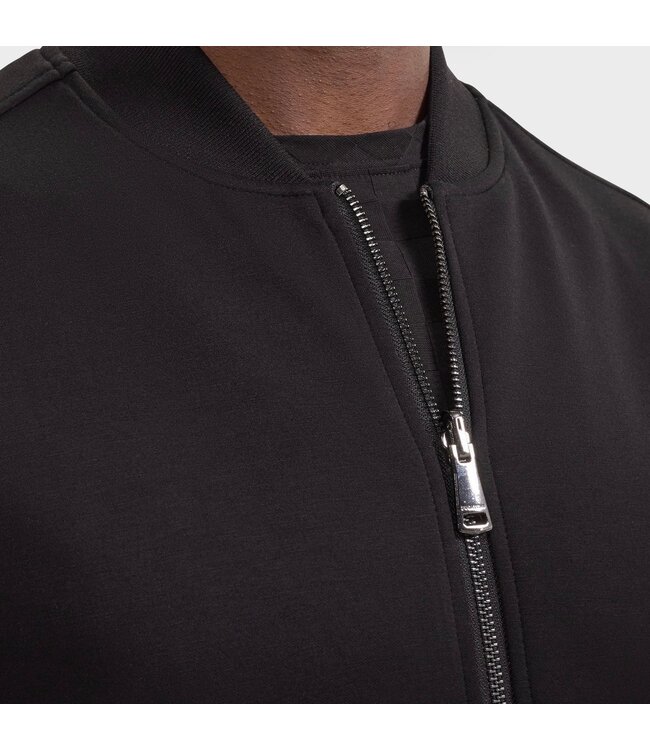 Black Reversible Bomber Jacket