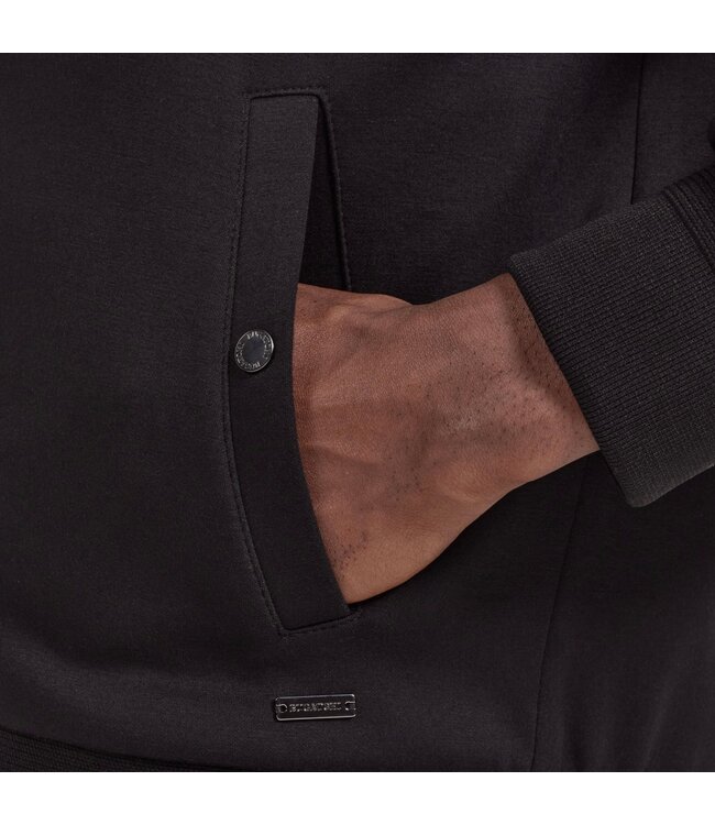 Black Reversible Bomber Jacket