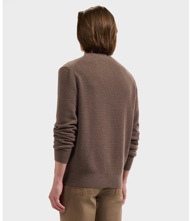 Tobacco Double Collar Sweater