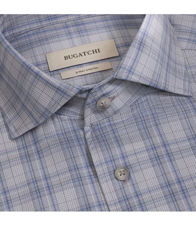 Modern Fit Cement Plaid Shirt