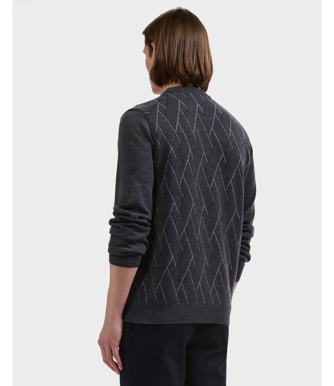 Anthracite Argyle Sweater