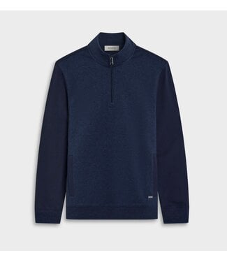BUGATCHI Navy Textured 1/4 Zip