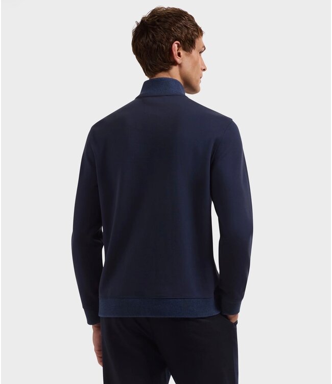 Navy Textured 1/4 Zip