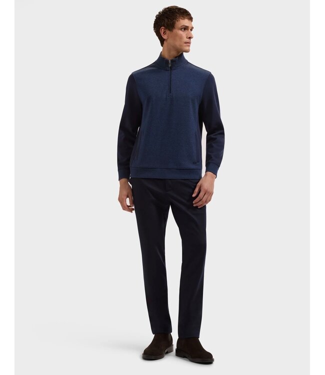 Navy Textured 1/4 Zip