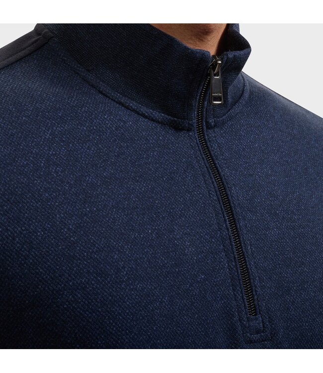 Navy Textured 1/4 Zip
