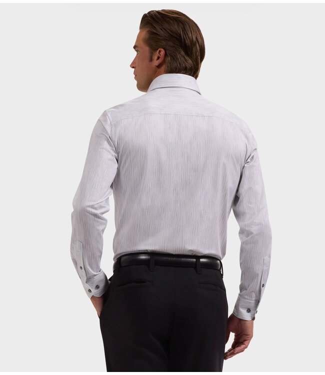 Modern Fit Platinum Striped Shirt