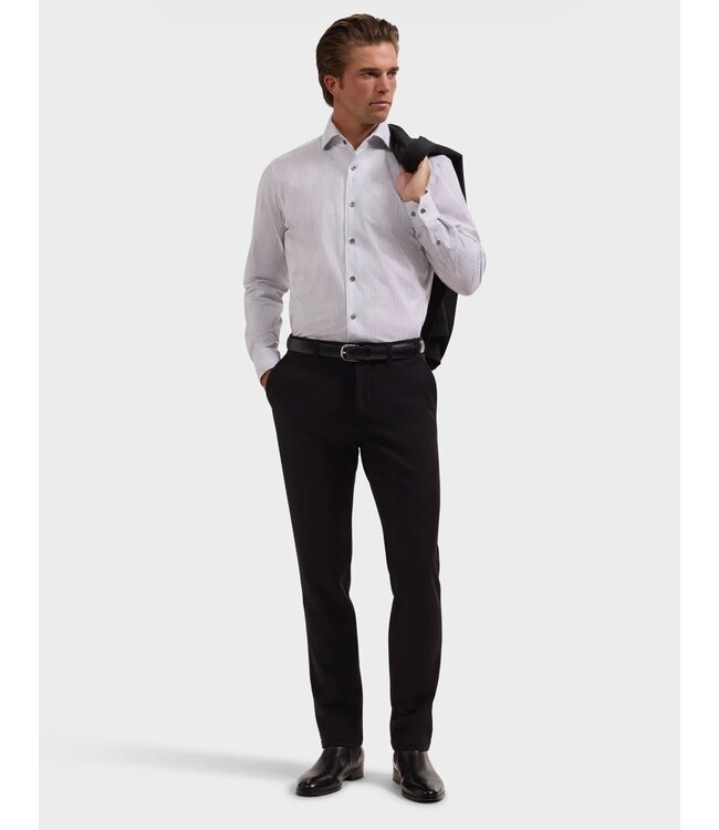 Modern Fit Platinum Striped Shirt