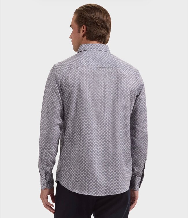 Modern Fit Slate Blue Mosiac Shirt