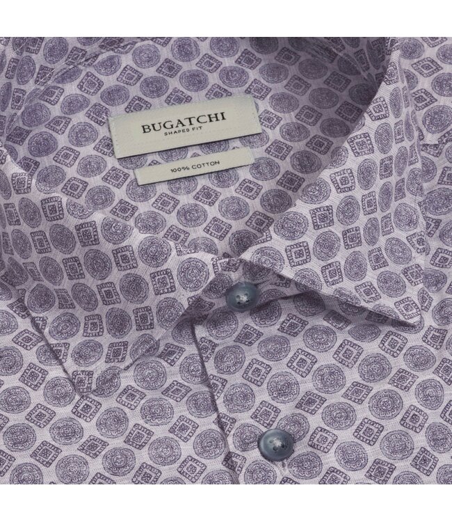 Modern Fit Slate Blue Mosiac Shirt