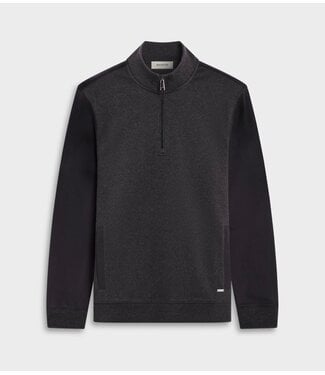 BUGATCHI Black Textured 1/4 Zip