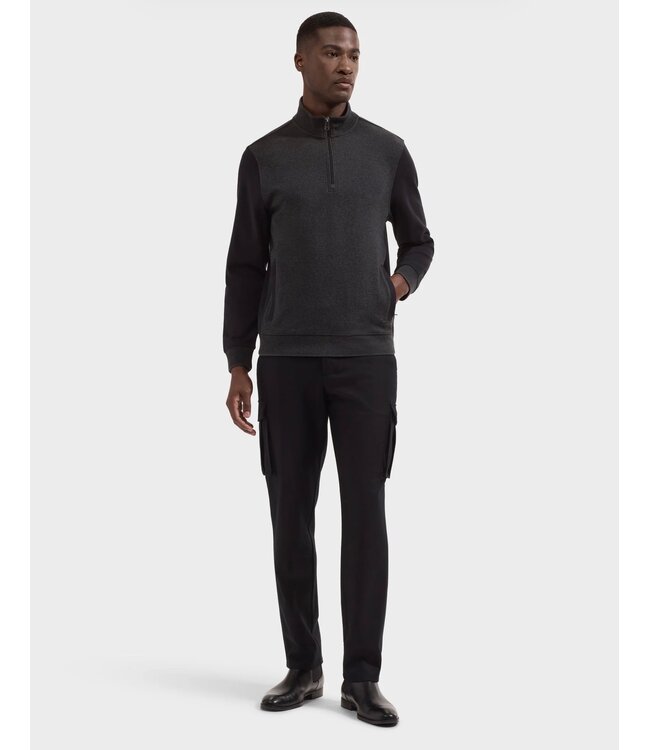 Black Textured 1/4 Zip
