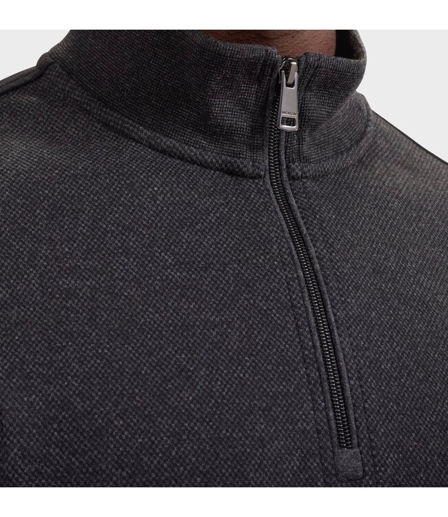 Black Textured 1/4 Zip