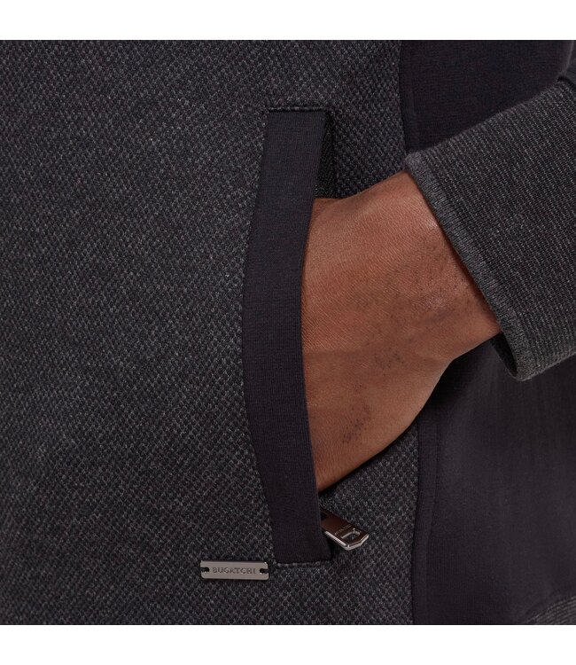 Black Textured 1/4 Zip