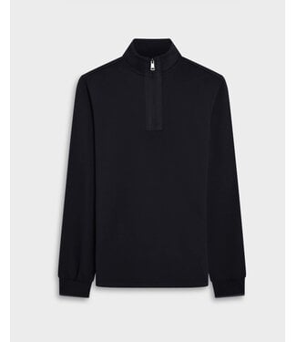 BUGATCHI Navy 1/4 Zip with Nylon Trim