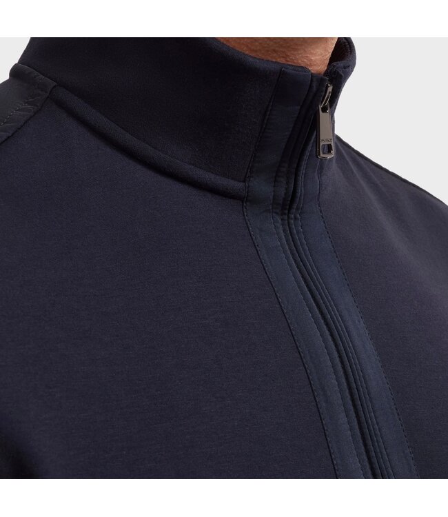 Navy 1/4 Zip with Nylon Trim