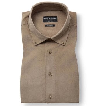 BRUUN & STENGADE Modern Fit Sand Osei Corduroy Shirt