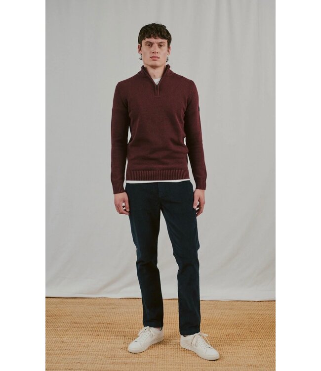 Bordeaux Cunha 1/4 Zip Sweater