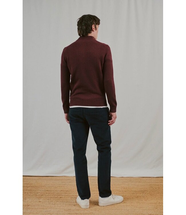 Bordeaux Cunha 1/4 Zip Sweater