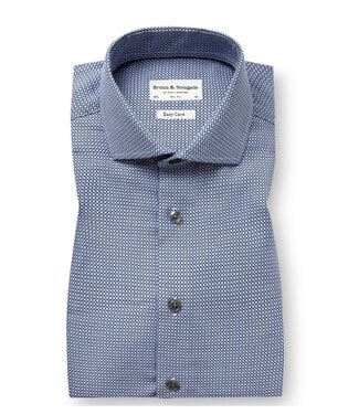 BRUUN & STENGADE Slim Fit Navy Kure Shirt