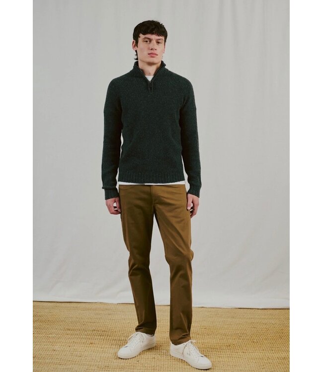 Dark Grey Svalbard 1/4 Zip Sweater